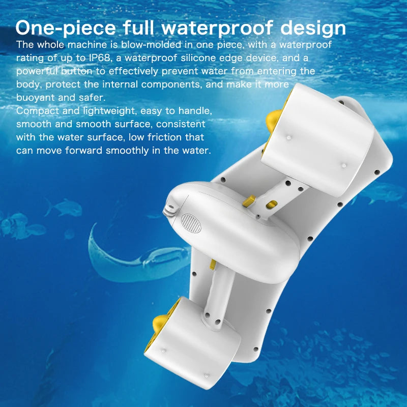 Electric Underwater Booster Sea Scooter 300W Dual Speed 6000mAh Diving Propeller For Ocean/Pool Diving Sports