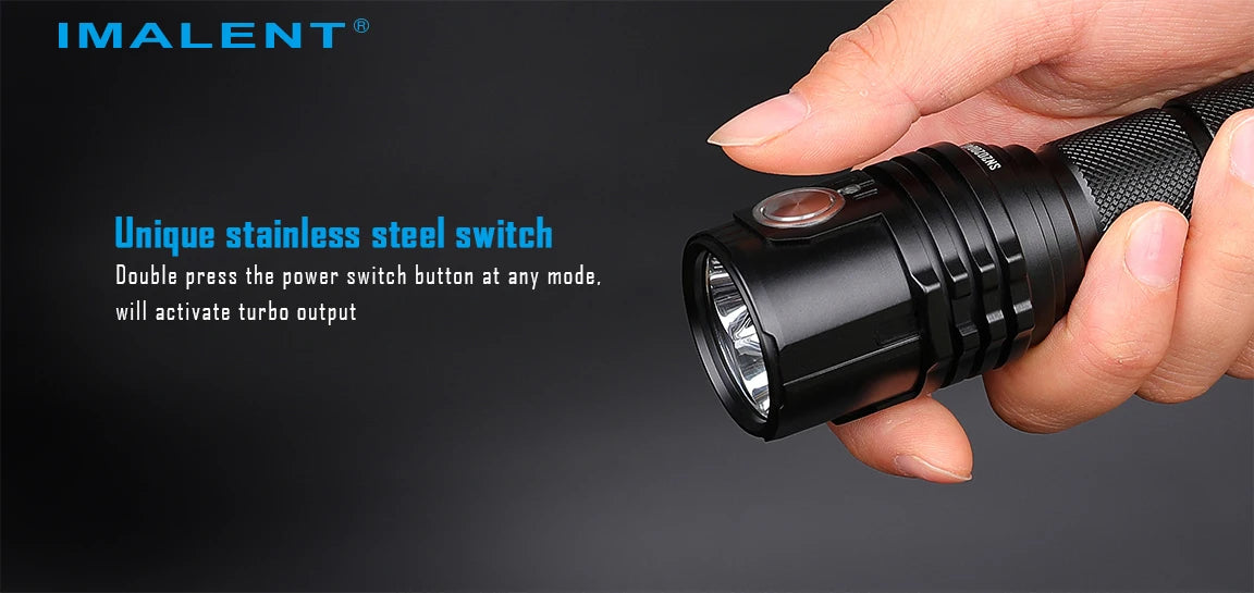 Powerful Flashlight 13000 Lumen Cree XHP70.2 LED Handlight Rechargeable Waterproof Torch for Camping Searching