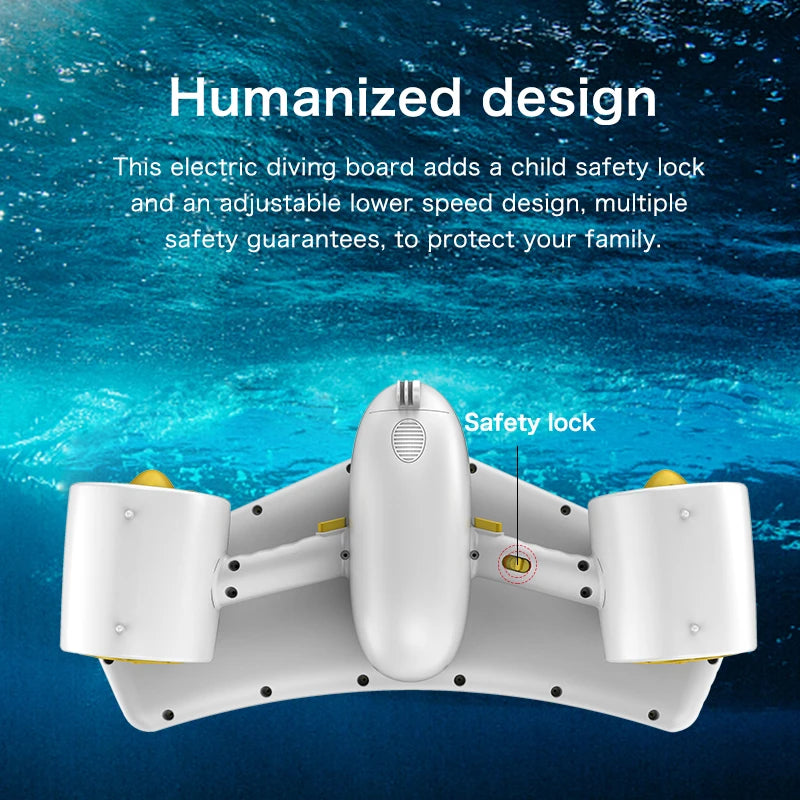 Electric Underwater Booster Sea Scooter 300W Dual Speed 6000mAh Diving Propeller For Ocean/Pool Diving Sports