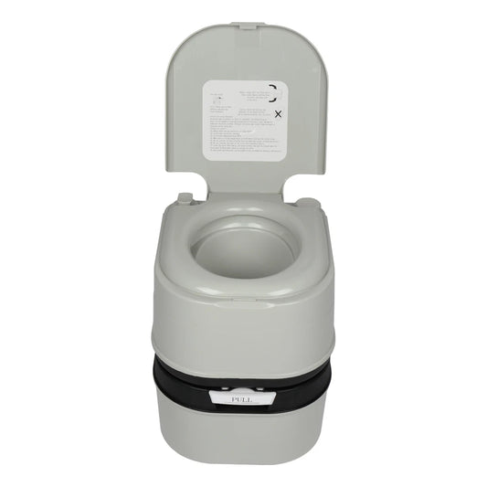 Portable Flush Toilet for Car Tent Outdoor Camping Removable 24L Plastic  with Double Outlet Odor Proof Leak Proof Durable