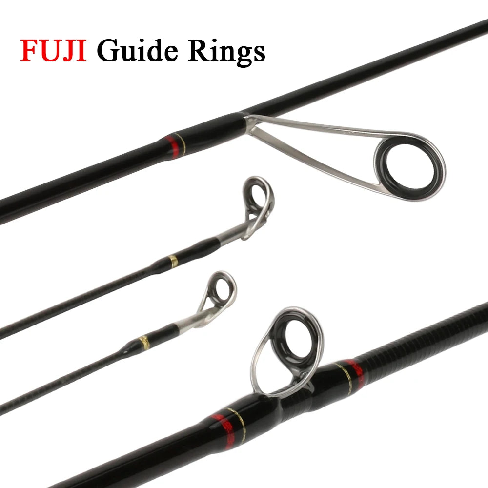 Ultra-light Soft Fishing Rod 1.8m 1.9m 1.92m Lure Carbon Casting Spinning Cane Pole Medium Action FUJI Part