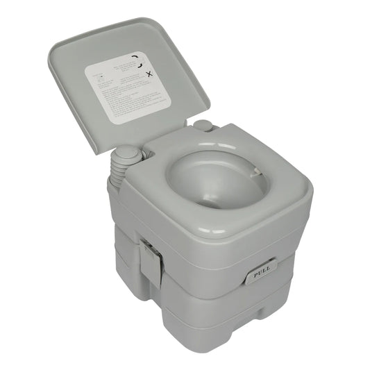 Portable Flush Toilet for Car Tent Outdoor Camping Removable 20L Plastic  with Double Outlet Odor Proof Leak Proof Durable