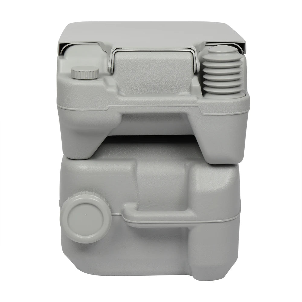 Portable Flush Toilet for Car Tent Outdoor Camping Removable 20L Plastic  with Double Outlet Odor Proof Leak Proof Durable