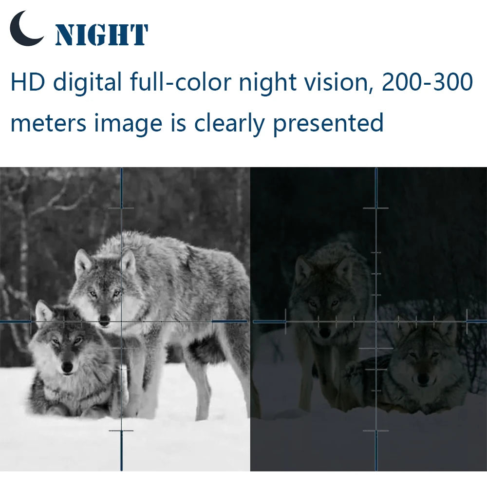 Hunting Infrared Night Vision Scope Device Optical HD Digital Imaging Full Color Day and Night Outdoor Hunting Observation Camera