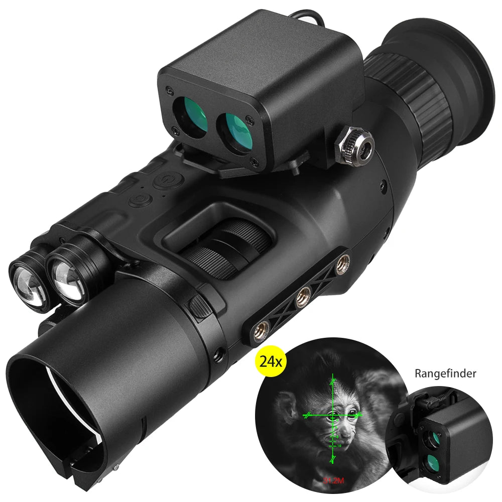 Night Vision Riflescope Monocular W/ Wifi APP 200M Range NV Scope 940nm IR Night Vision Sight Hunting Trail Camera