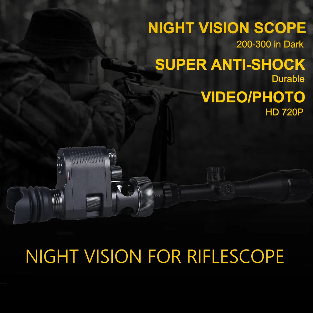 Hunting Infrared Night Vision Scope Device Optical HD Digital Imaging Full Color Day and Night Outdoor Hunting Observation Camera