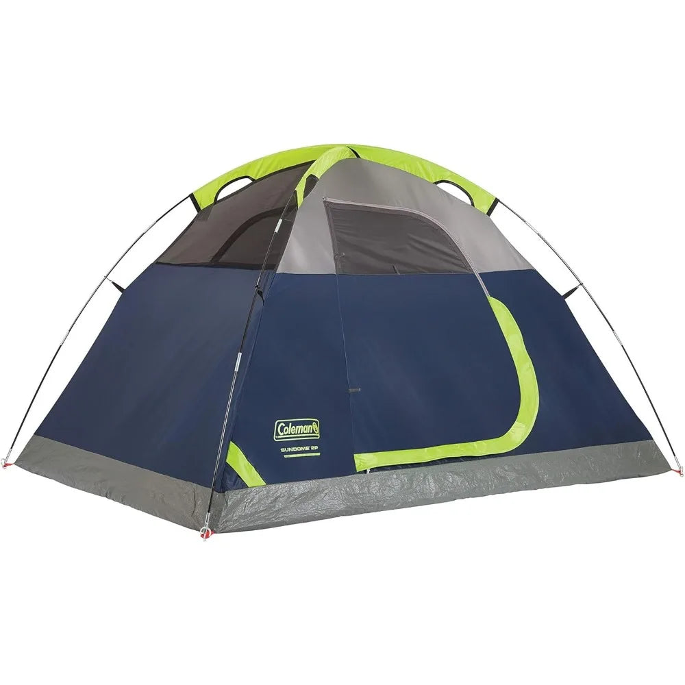 Camping Tent, 2 Person Dome Tent with Snag-Free Poles for Easy Setup in Under 10 Mins, Included Rainfly Blocks Wind