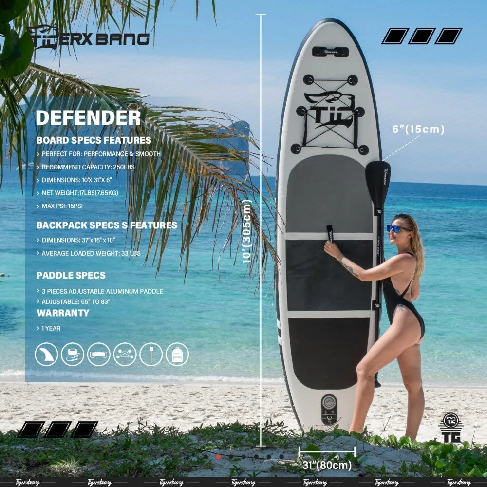 Water Sport Paddle Board With Premium SUP Board Accessories Allround Paddle Boards for Adults/Kids Wake board Surfboard