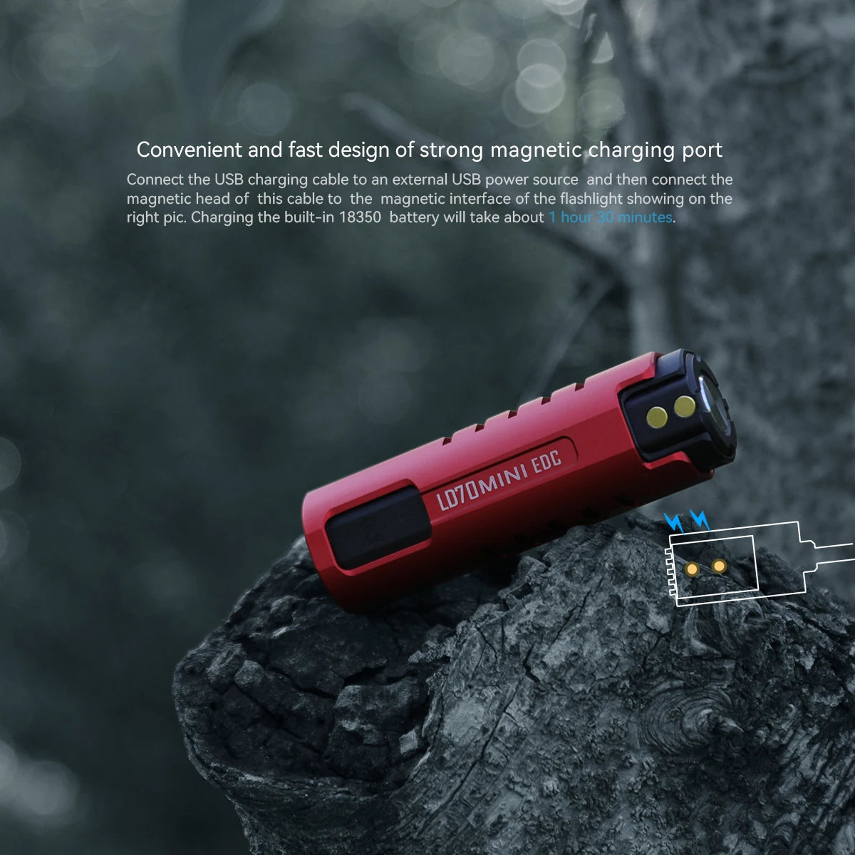 IMALENT LD70 4000 Lumen EDC Flashlight, 6 Mode Portable Waterproof Flashlight for Camping, Hiking and Emergencies.