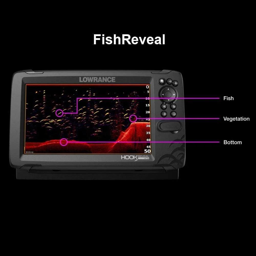 Reveal 9 inch Fish finders with Pre-loaded C-MAP Options