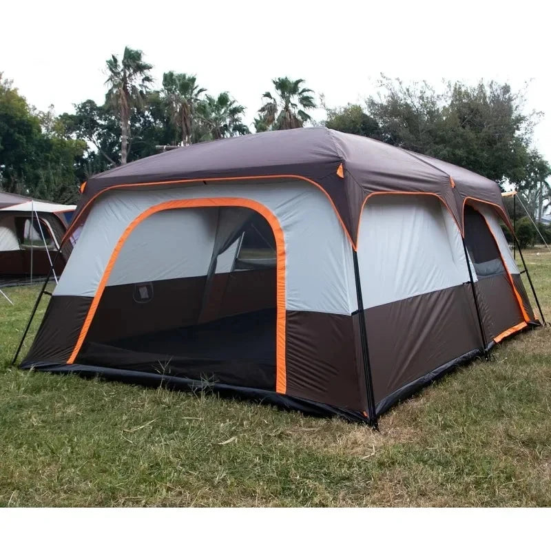 Extra Large Tent 10/12/14 Person,Family Cabin Tents,Waterproof,Double Layer,Big Tent for Outdoor,Picnic,Camping,Family Gathering - Get Outdoors Now