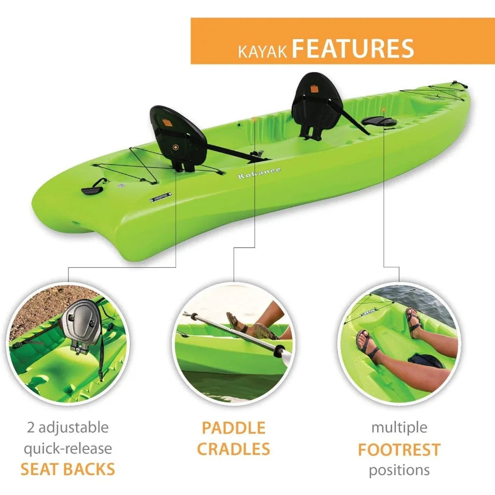 10'6” Racing Boats and Kayaking Sit-On-Top Kayak Sports Fishing Kayak Accessories Lime Boat Inflatable Kayaks