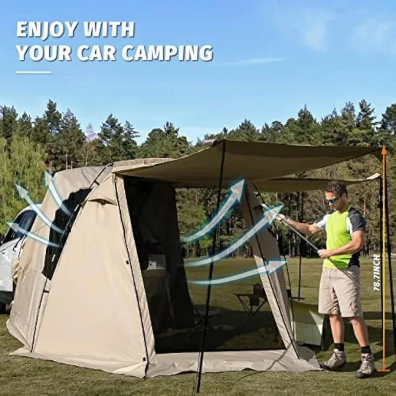 Car Tailgate Shade Awning Tent for Camping