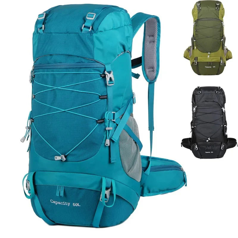 Hiking Backpack Men Women Travel Bags For Camping Mountaineering Trekking 50L Outdoor Military Backpack Sports Rucksack