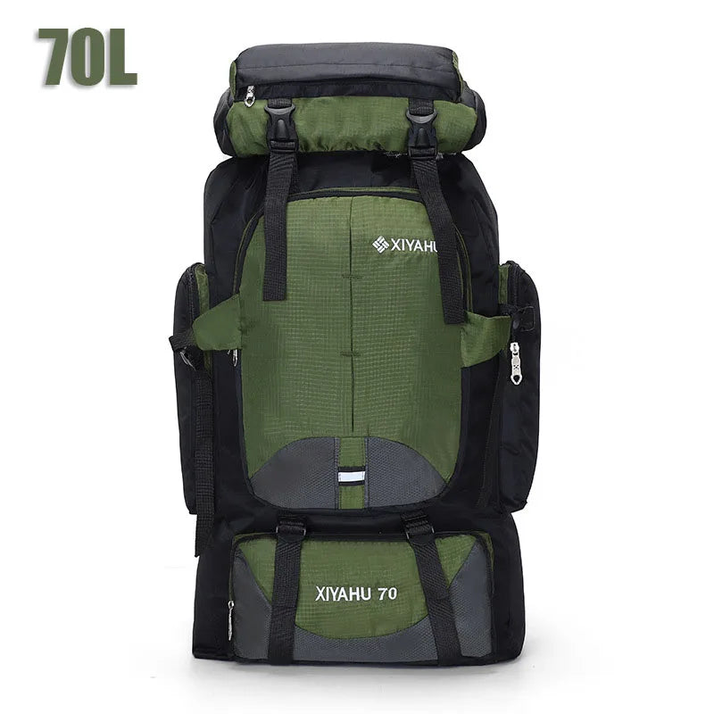 High Capacity Hiking Backpack Women Outdoor Travel Camping Backpack Men Tactics Sports Mountaineering Fishing Waterproof Bag