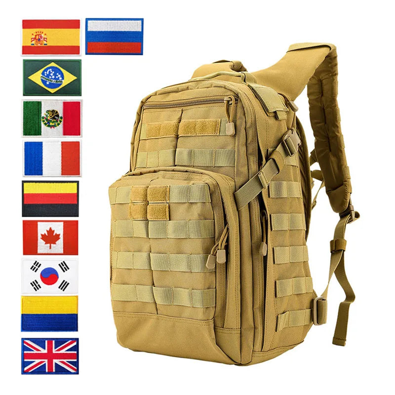 Backpack Hiking Assault Tactical Men Outdoor Travel Bag  25L Field Adventure Camping Rucksack