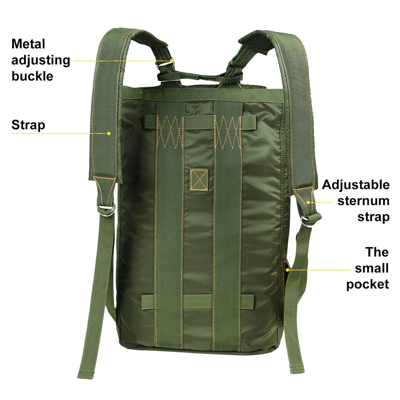 Durable All-purpose Backpack Lightweight Carryall Parachute Bag For Outdoor Hunting Trips Hiking School Carry Adventures - Get Outdoors Now