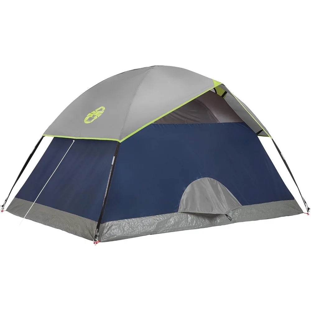 Camping Tent, 2 Person Dome Tent with Snag-Free Poles for Easy Setup in Under 10 Mins, Included Rainfly Blocks Wind