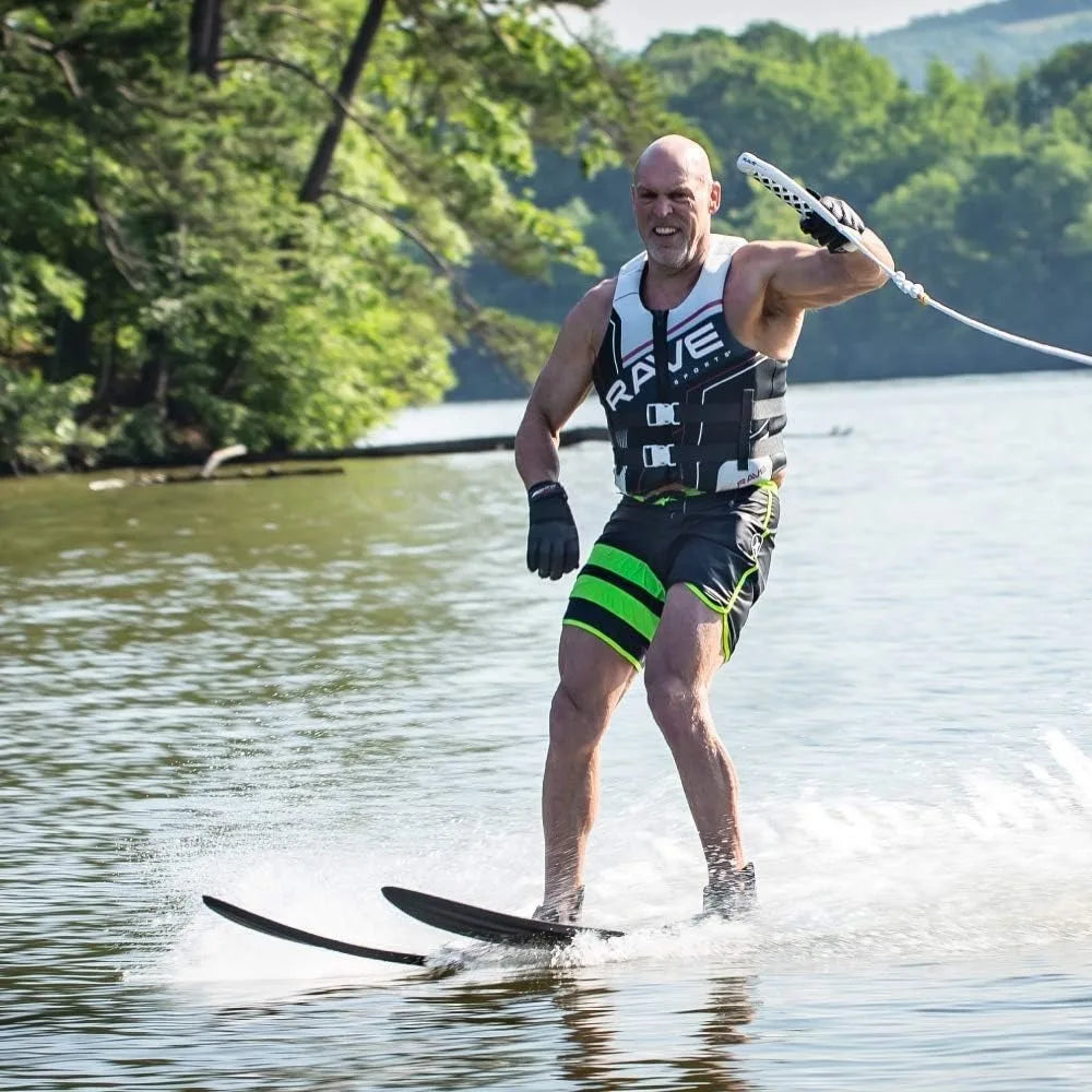 Water Skis - Adult Black/Blue