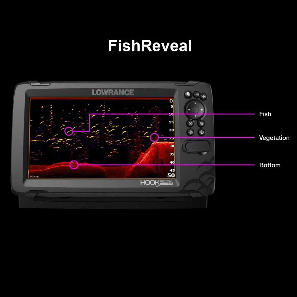 HOOK Reveal 5", 7" and 9" Fish Finders with Transducers