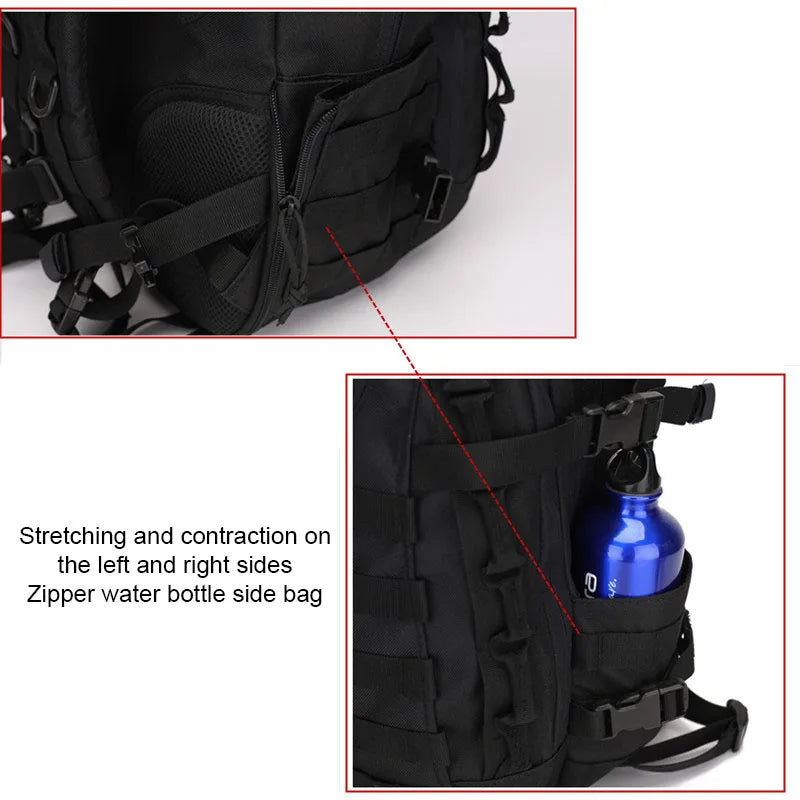 Army Backpack Camping Military Tactical Rucksack Outdoor Waterproof Trekking Fishing Hunting Climbing Bag