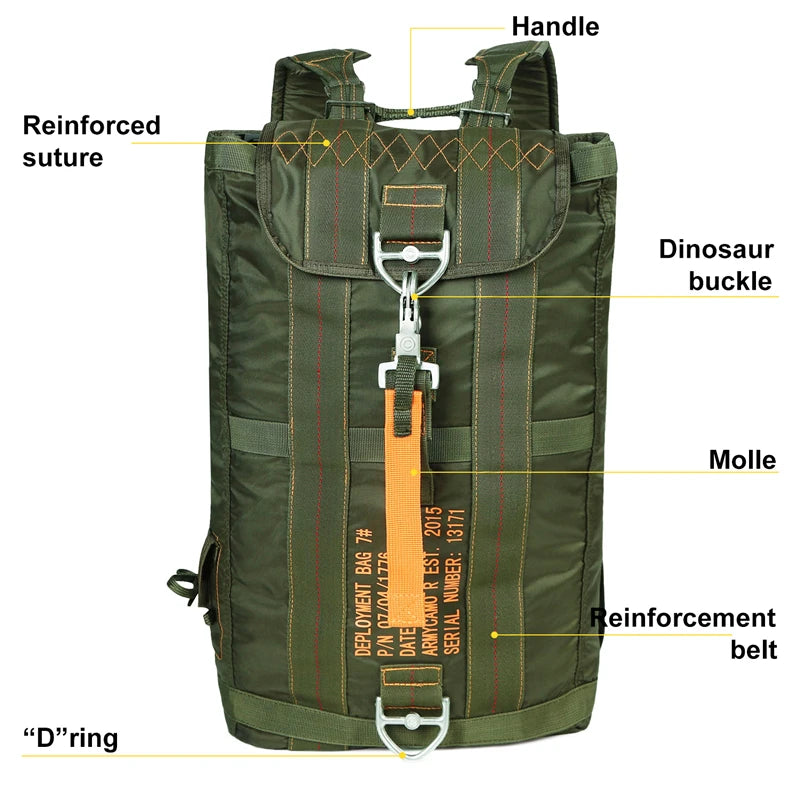 Durable All-purpose Backpack Lightweight Carryall Parachute Bag For Outdoor Hunting Trips Hiking School Carry Adventures - Get Outdoors Now