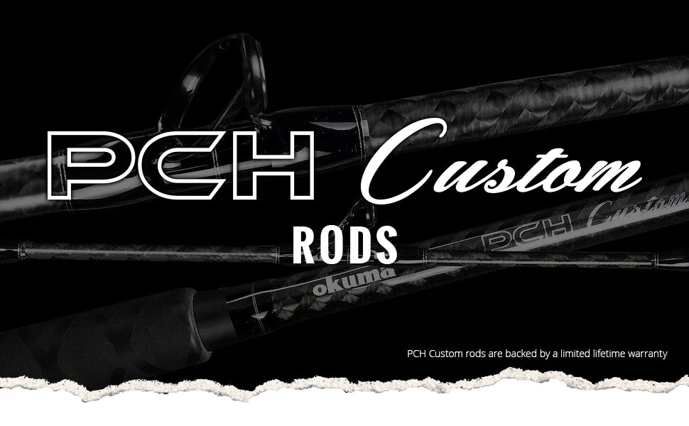 Custom Lightweight Carbon Fishing Rods Black, 8 feet