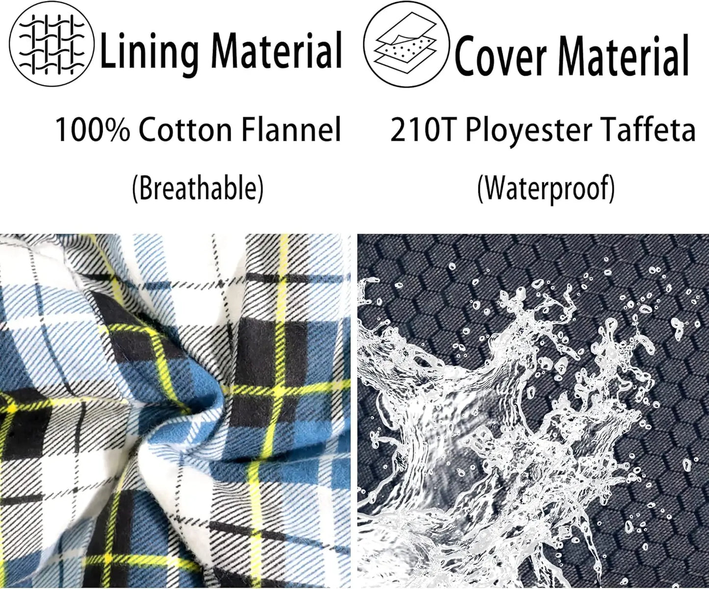 Sleeping Bag 100% Cotton Flannel XXL for Adults Big and Tall Cold Weather Winter Zero Degree Camping,Free Compression