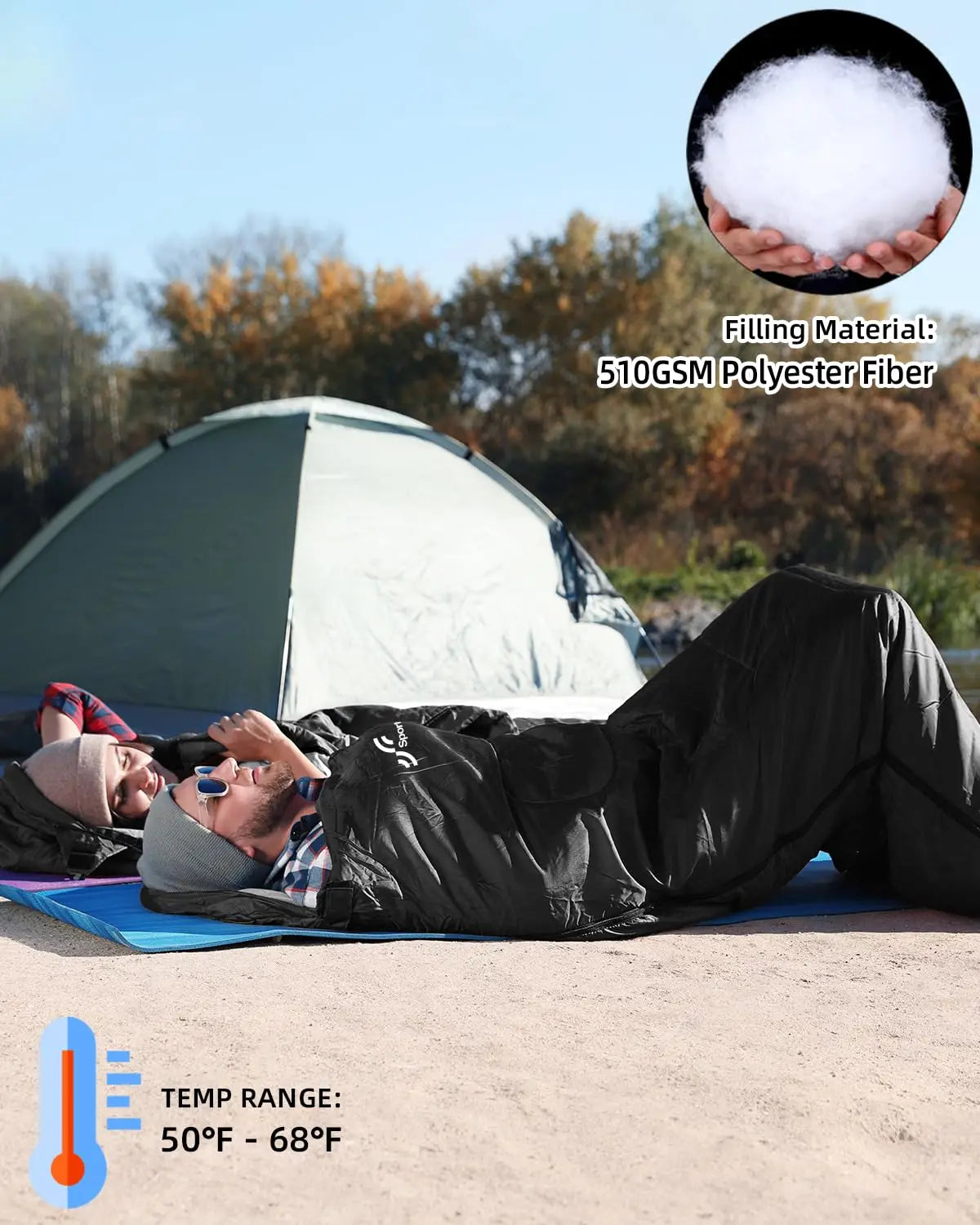 Sleeping Bags for Adults 3-4 Season Warm Weather Waterproof Lightweight Camping Sleeping Bag for  Outdoor - Get Outdoors Now