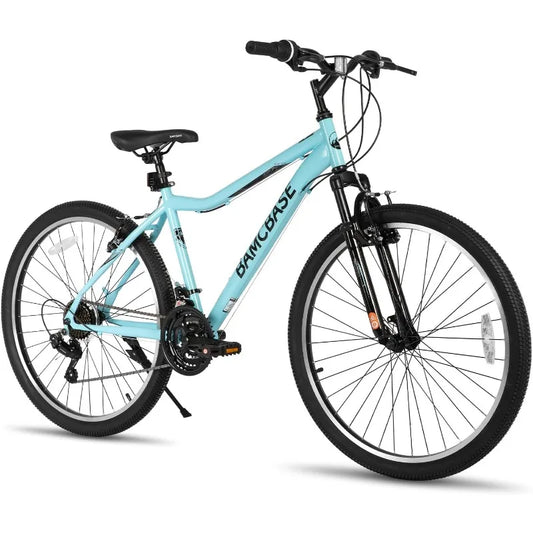 26 Inch Women’s Mountain Bike, 21 Speed Steel Frame Adult Bicycle,