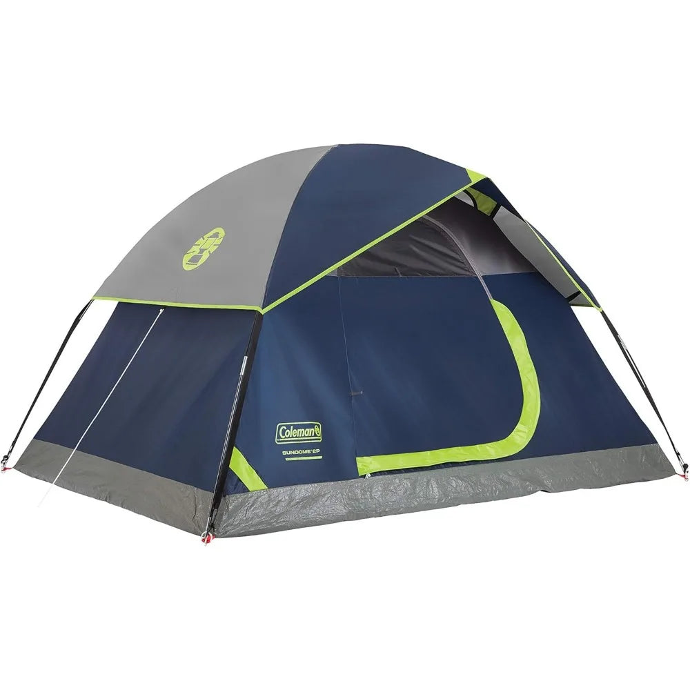 Camping Tent, 2 Person Dome Tent with Snag-Free Poles for Easy Setup in Under 10 Mins, Included Rainfly Blocks Wind