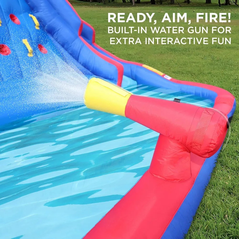 Inflatable Water Slide Park – Heavy-Duty for Outdoor Fun - Climbing Wall