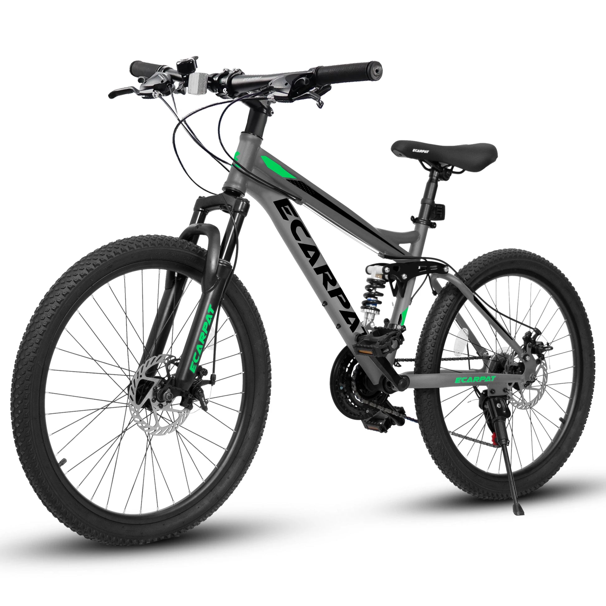 Full Suspension Mountain Bike 24/26/27.5 Inch, Teenagers Boy Girl Mens Women Mountain Bike, 21-Speed Disc Bicycles - Get Outdoors Now