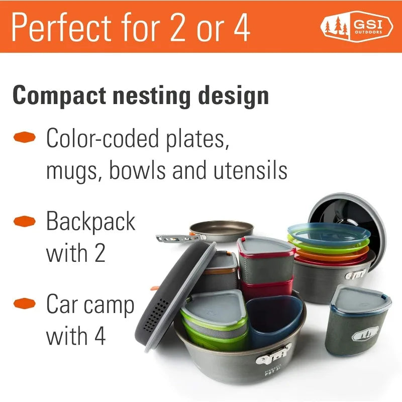 Camper Cooking & mess kit: The Camper is a complete solution for cooking and eating while camping