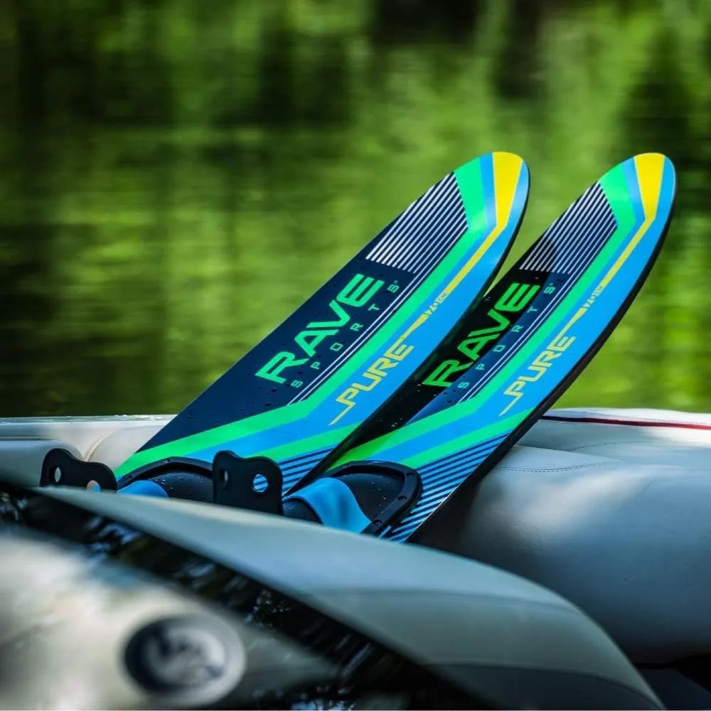 Water Skis - Adult Black/Blue