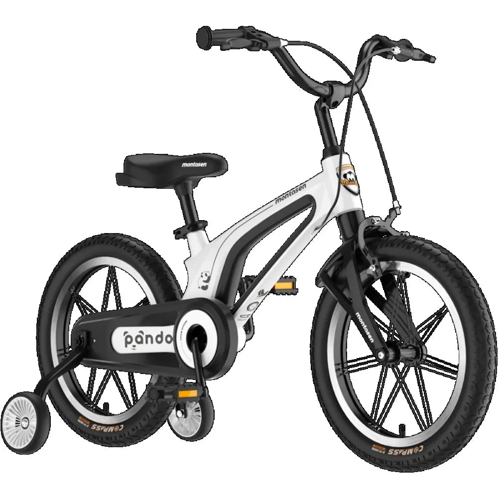 16" Kids Bike for Girls and Boys, Magnesium Alloy Frame with Auxiliary Wheel, Kids Single Speed Cruiser Bike.