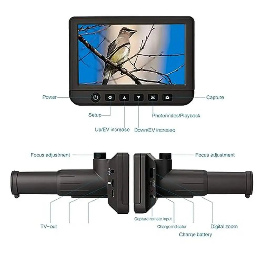 Digital Telescope Camera 50X Magnification 1080P Ultra HD Monocular Bird Watching Hunting Scope