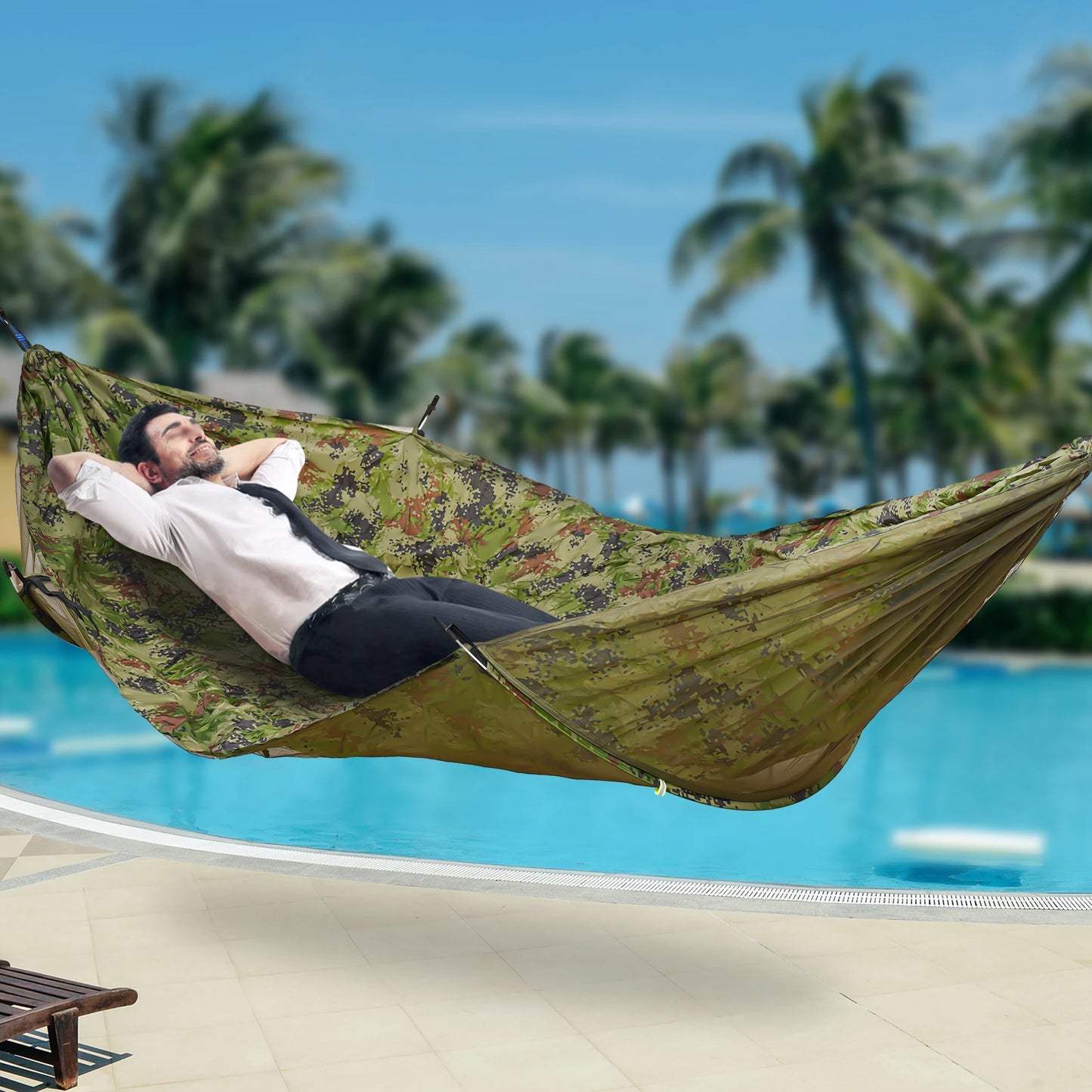 Camping Hammock, Portable Anti-mosquito and Anti-Sun Hammock - Get Outdoors Now