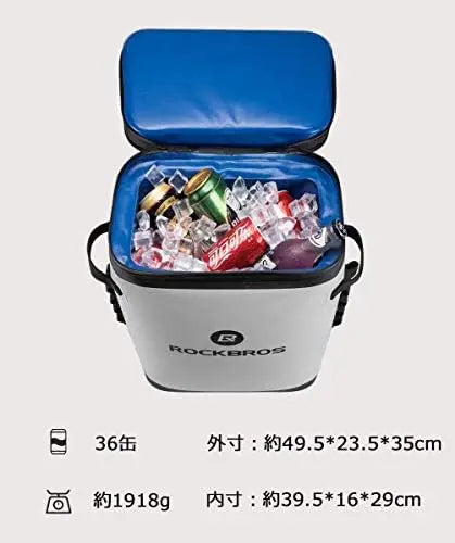 Backpack Cooler Leak-Proof Soft Sided Waterproof Insulated Backpack Cooler Bag 36 Can Soft Cooler for Camping Fishing