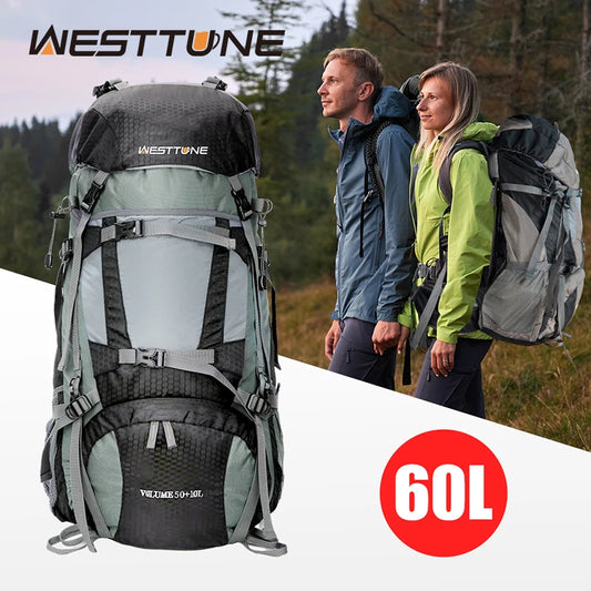 Explorer Internal Frame Backpack with Rain Cover Outdoor Backpack for Hiking Camping  Travel