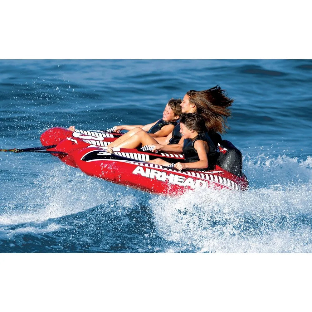 Towable 1-3 Rider Models, Tube for Boating and Water Sports, Heavy Duty Full Nylon Cover