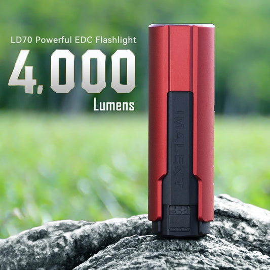 IMALENT LD70 4000 Lumen EDC Flashlight, 6 Mode Portable Waterproof Flashlight for Camping, Hiking and Emergencies.