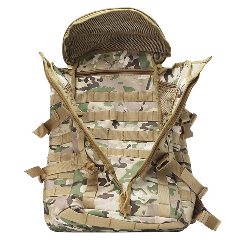 Camouflage Backpack Tactics Shoulder Bag Camping Outdoor Multifunction Detachable Travel Sports High Capacity Water Proof