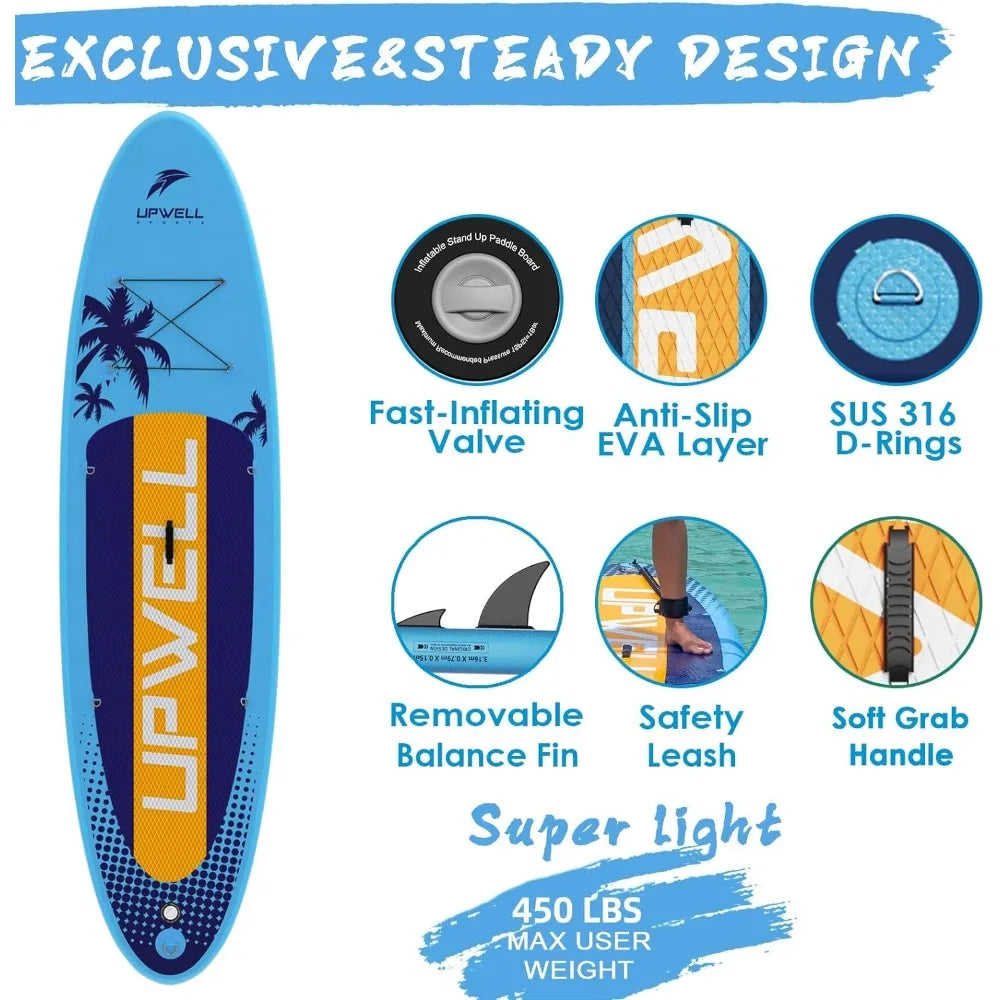 Surfboards and Paddle boards 11'6“/11'2”/11'/10'6“ Inflatable Stand Up Paddle Board With SUP Accessories Surfboard Wake board