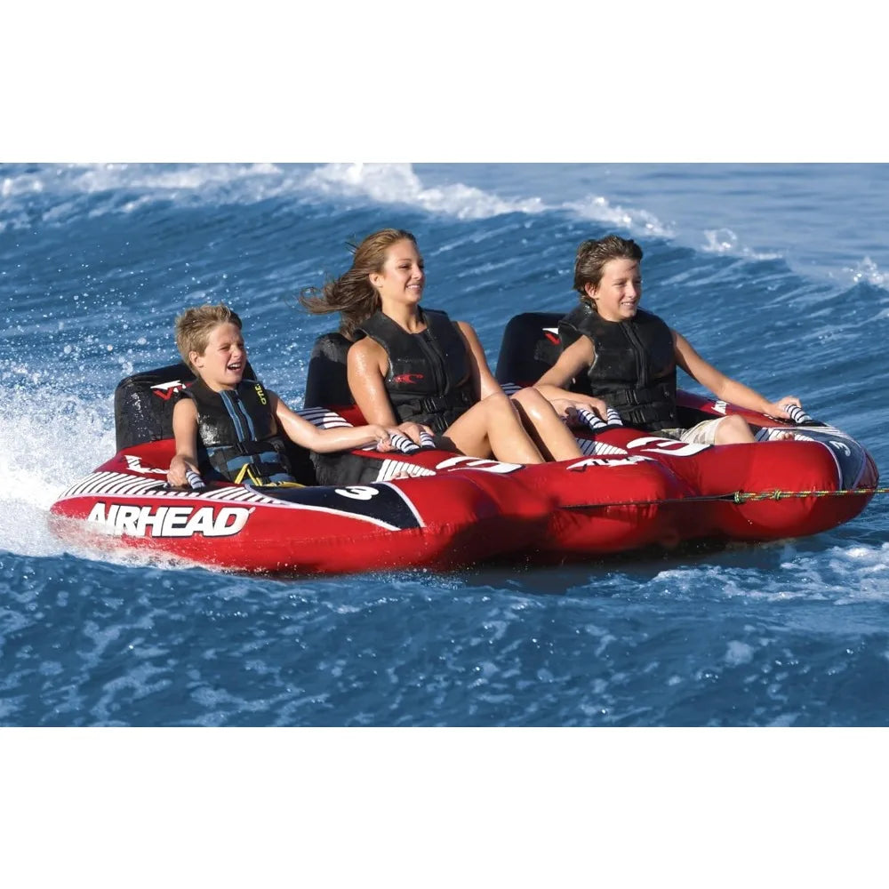 Towable 1-3 Rider Models, Tube for Boating and Water Sports, Heavy Duty Full Nylon Cover