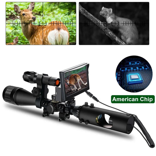 Infrared LED IR Night Vision Rifle scope Hunting Scopes Optics Sight Hunting Camera Hunting Wildlife Night Vision