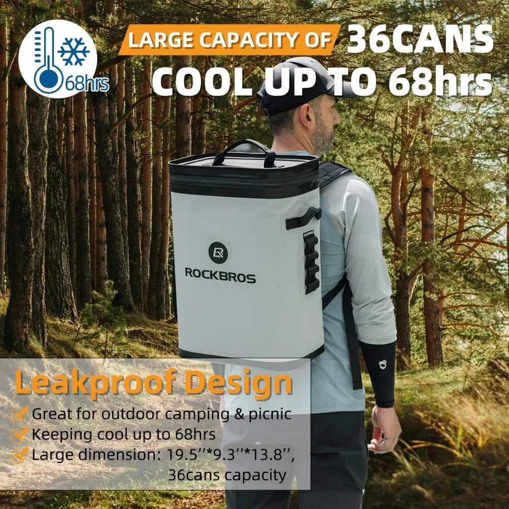 Backpack Cooler Leak-Proof Soft Sided Cooler Waterproof Insulated Backpack