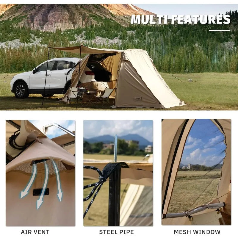 Car Tailgate Shade Awning Tent for Camping